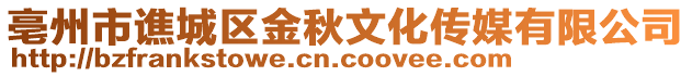 亳州市譙城區(qū)金秋文化傳媒有限公司