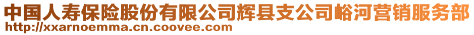 中國人壽保險股份有限公司輝縣支公司峪河營銷服務(wù)部