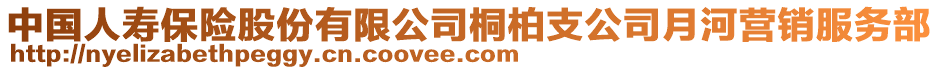 中國人壽保險股份有限公司桐柏支公司月河營銷服務(wù)部