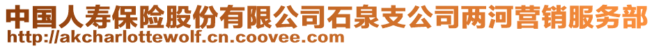 中國(guó)人壽保險(xiǎn)股份有限公司石泉支公司兩河營(yíng)銷服務(wù)部