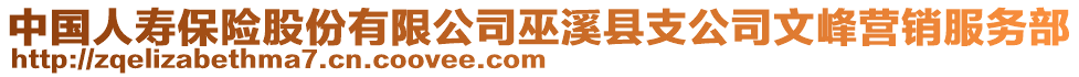 中國人壽保險股份有限公司巫溪縣支公司文峰營銷服務(wù)部