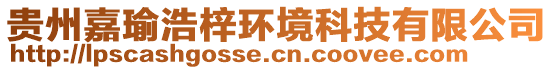 貴州嘉瑜浩梓環(huán)境科技有限公司