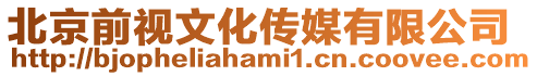 北京前視文化傳媒有限公司