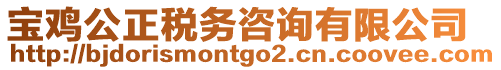 寶雞公正稅務(wù)咨詢有限公司