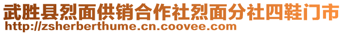 武勝縣烈面供銷合作社烈面分社四鞋門市