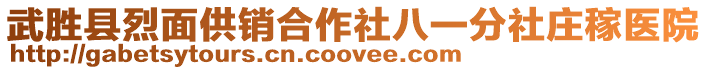 武勝縣烈面供銷合作社八一分社莊稼醫(yī)院