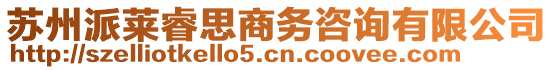 蘇州派萊睿思商務(wù)咨詢有限公司