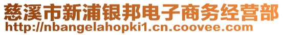 慈溪市新浦銀邦電子商務經營部