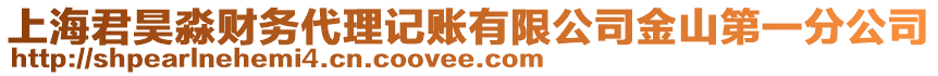 上海君昊淼財務(wù)代理記賬有限公司金山第一分公司