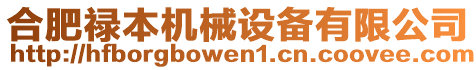 合肥祿本機(jī)械設(shè)備有限公司