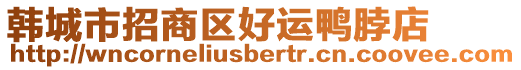 韓城市招商區(qū)好運(yùn)鴨脖店