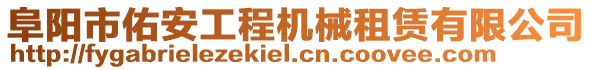 阜陽市佑安工程機械租賃有限公司