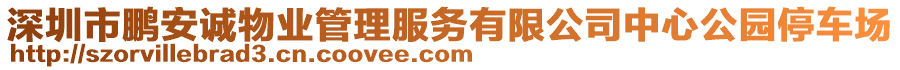 深圳市鵬安誠(chéng)物業(yè)管理服務(wù)有限公司中心公園停車(chē)場(chǎng)