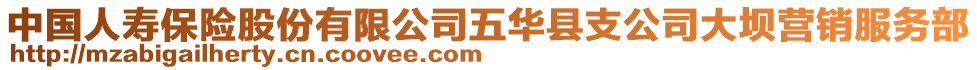 中國人壽保險股份有限公司五華縣支公司大壩營銷服務(wù)部