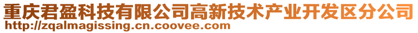 重慶君盈科技有限公司高新技術(shù)產(chǎn)業(yè)開發(fā)區(qū)分公司