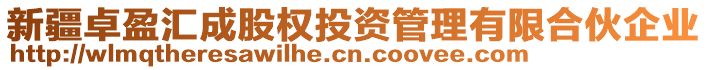 新疆卓盈匯成股權(quán)投資管理有限合伙企業(yè)