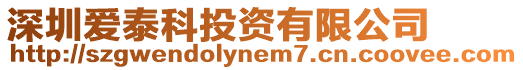 深圳愛泰科投資有限公司