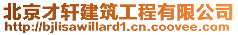 北京才軒建筑工程有限公司