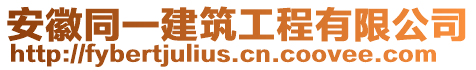 安徽同一建筑工程有限公司