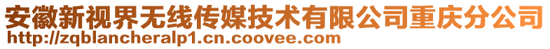 安徽新視界無線傳媒技術(shù)有限公司重慶分公司