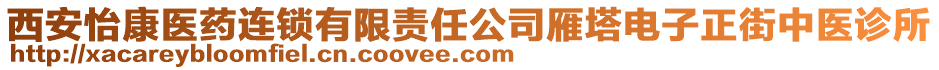 西安怡康醫藥連鎖有限責任公司雁塔電子正街中醫診所