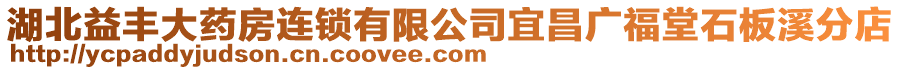 湖北益豐大藥房連鎖有限公司宜昌廣福堂石板溪分店