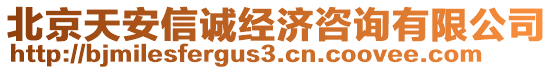 北京天安信誠經(jīng)濟(jì)咨詢有限公司