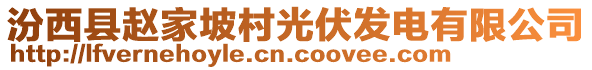 汾西縣趙家坡村光伏發(fā)電有限公司