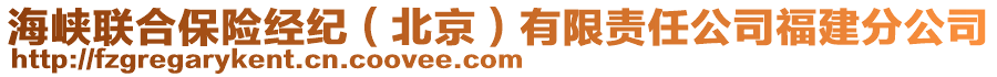 海峽聯(lián)合保險經(jīng)紀（北京）有限責任公司福建分公司