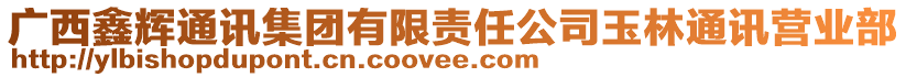 廣西鑫輝通訊集團有限責任公司玉林通訊營業(yè)部