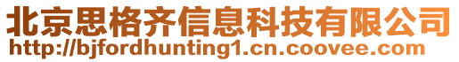 北京思格齊信息科技有限公司