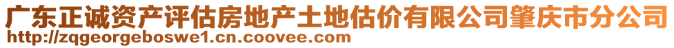 廣東正誠(chéng)資產(chǎn)評(píng)估房地產(chǎn)土地估價(jià)有限公司肇慶市分公司