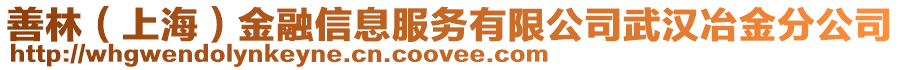 善林（上海）金融信息服務(wù)有限公司武漢冶金分公司