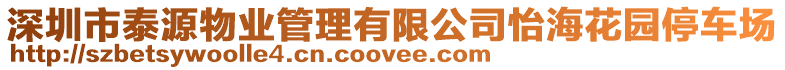 深圳市泰源物業(yè)管理有限公司怡?；▓@停車場