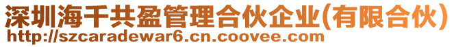 深圳海千共盈管理合伙企業(有限合伙)