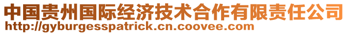 中國貴州國際經(jīng)濟技術(shù)合作有限責(zé)任公司