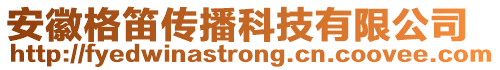 安徽格笛傳播科技有限公司