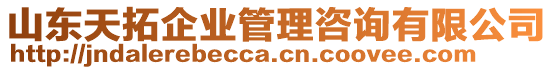 山東天拓企業(yè)管理咨詢(xún)有限公司