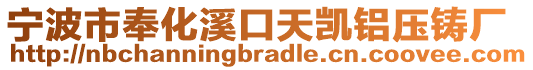 寧波市奉化溪口天凱鋁壓鑄廠