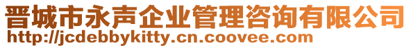 晉城市永聲企業(yè)管理咨詢(xún)有限公司