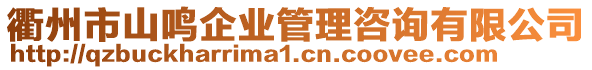 衢州市山鳴企業(yè)管理咨詢有限公司