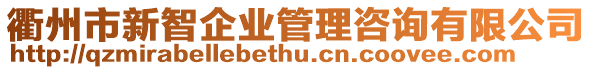 衢州市新智企業(yè)管理咨詢有限公司