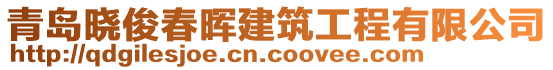 青島曉俊春暉建筑工程有限公司