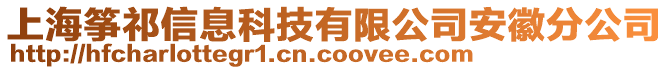 上海箏祁信息科技有限公司安徽分公司