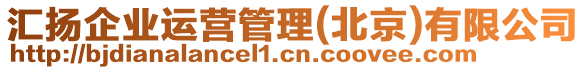 匯揚(yáng)企業(yè)運(yùn)營(yíng)管理(北京)有限公司