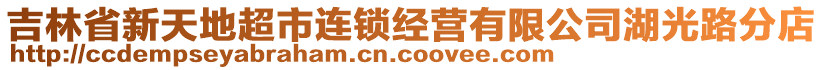 吉林省新天地超市连锁经营有限公司湖光路分店