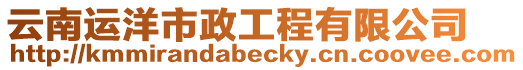 云南運洋市政工程有限公司