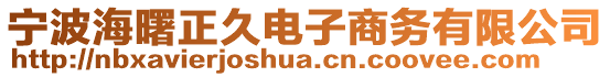 寧波海曙正久電子商務(wù)有限公司