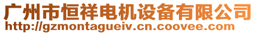 廣州市恒祥電機(jī)設(shè)備有限公司