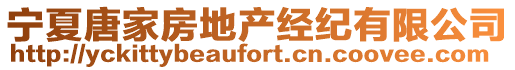 寧夏唐家房地產(chǎn)經(jīng)紀(jì)有限公司